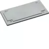 HAGER FZ404 placa de entrada de cabos plástico cinzento claro (RAL 7035) para quadro distribuidor