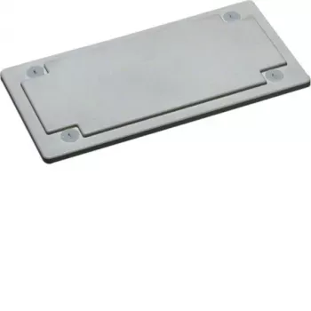 HAGER FZ404 placa de entrada de cabos plástico cinzento claro (RAL 7035) para quadro distribuidor