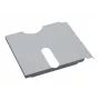 Hager FZ707 placa de montagem 13 módulos aço zincado