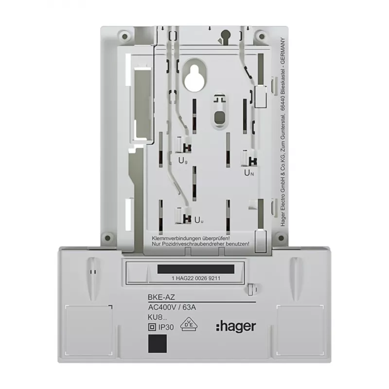 HAGER KU83LHE BKE-A versão base 3 fases adaptador de quadro de contadores