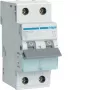Hager MBN225 disjuntor magnetotérmico 2 polos B-25A 6kA