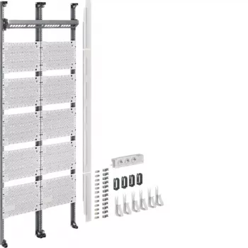 Hager UF521NW campo multimédia completo universZ 2 campos 1350mm com 12 módulos patch RJ45