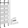 Hager UF521NW campo multimédia completo universZ 2 campos 1350mm com 12 módulos patch RJ45