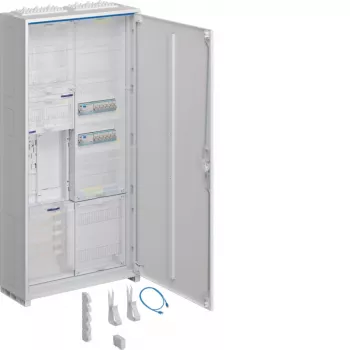 HAGER armário de contadores completo ZB32ET215W3 1ZP BKE-I APZ 1100mm 2 campos