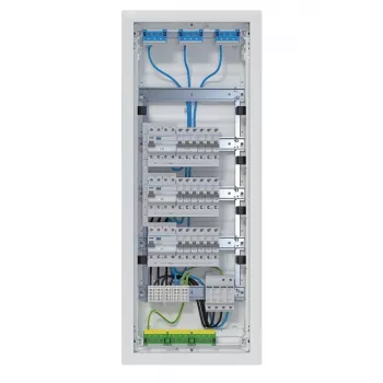 Hager VH60BV1 Quadro elétrico de embutir Volta 5x12 PLE 60 módulos 3 circuitos RCD branco