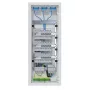 Hager VH60BV1 Quadro elétrico de embutir Volta 5x12 PLE 60 módulos 3 circuitos RCD branco