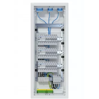 Hager Volta VU60BV1 Quadro de embutir 5x12 PLE 3 circuitos RCD 60 módulos IP31 branco