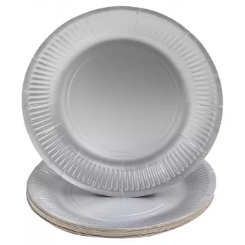 PROnappe 10 pratos de cartão Ø 23 cm branco