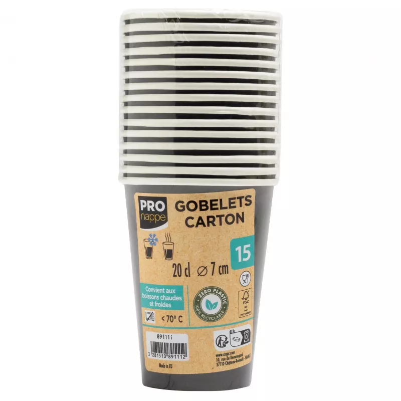 PROnappe 15 copos de café descartáveis 200 ml - 1000 unid.