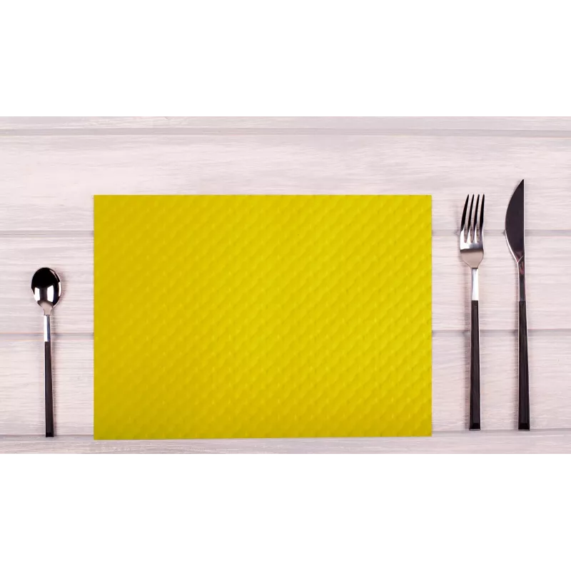 PROnappe 500 bases de mesa Tiss lacadas amarelo 30,0 x 40,0 cm