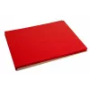 PROnappe base de mesa descartável 400 x 300 mm vermelho gofrado papel levemente acetinado 52 g/m²
