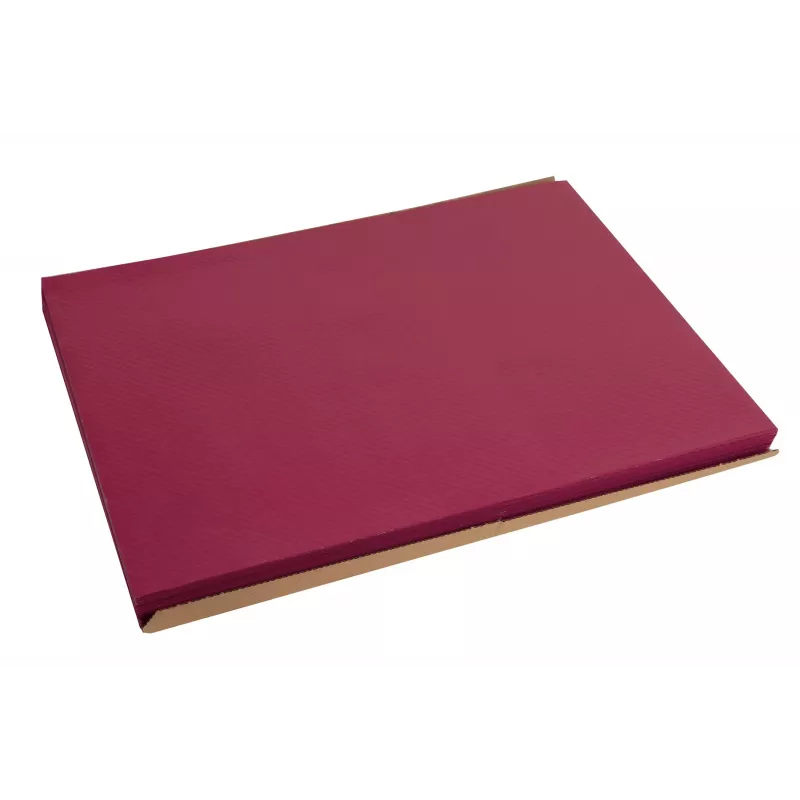PROnappe base de mesa descartável 400 x 300 mm vermelho bordô gofrado levemente acetinado