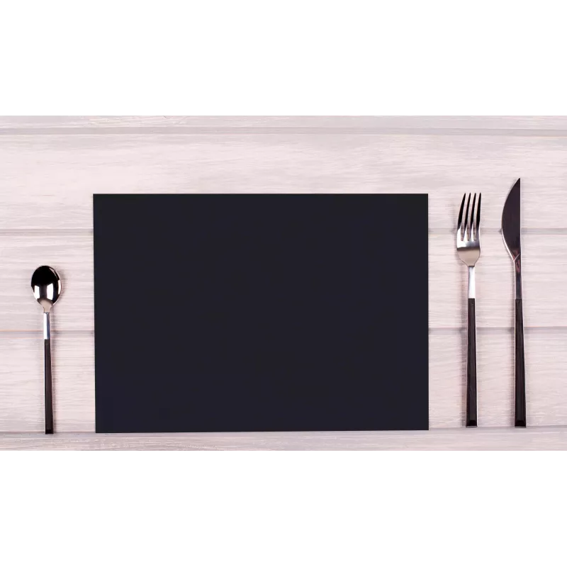 PROnappe base de mesa descartável Spunbond 400 x 300 mm preto material Spunbond PP 50 g/m²