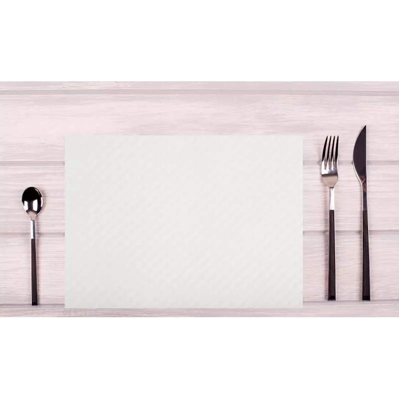 PROnappe Placemat Descartável 400 x 300 mm branco mate papel gofrado 52 g/m²