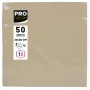 PROnappe Guardanapos de Papel Bege-castanho 2 folhas 20 x 20 cm pack de 50