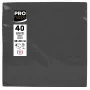 PROnappe Guardanapos de Papel Preto 2 folhas 19,0 x 19,0 cm 40 unid.