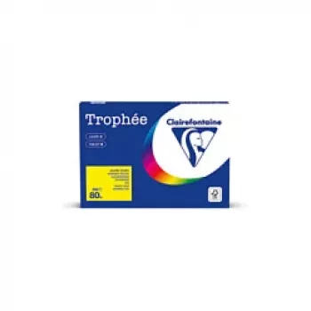 Papel de cópia Clairefontaine Trophee Pastel Yellow A4 80g 500 folhas