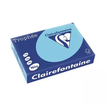Papel de cópia Clairefontaine Trophee Pastel A4 160 g/m² 250 folhas Alize Blue