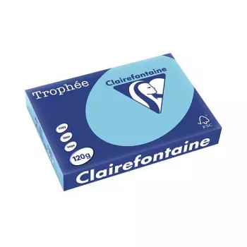 Clairefontaine Trophee Pastel Papel de cópia A4 120 g 250 folhas Azul certificado FSC