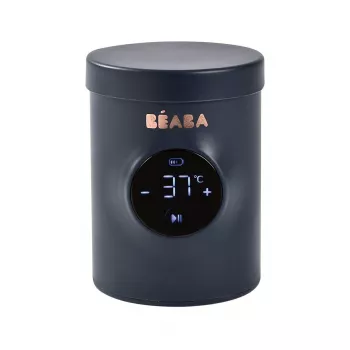 Aquecedor de biberões e misturador portátil 2 em 1 Beaba Milk Nomad Night Blue