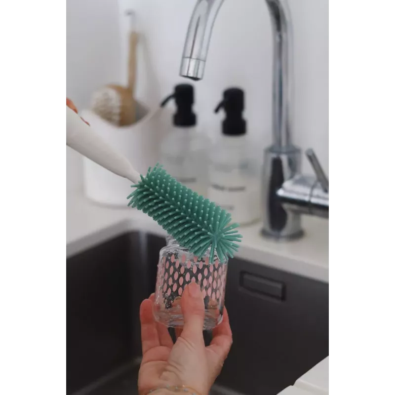 Beaba escova de silicone para biberões e tetinas Sage Green
