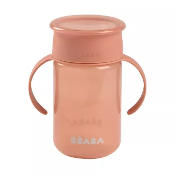 Copo de treino Beaba 360° rosa 200 ml