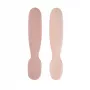 Conjunto de 2 primeiras colheres e mordedores de silicone Beaba Cotton Candy/Sorbet