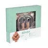 Conjunto de oferta 3 em 1 Beaba First Meals (prato, conjunto de talheres, babete) Savannah Bloom