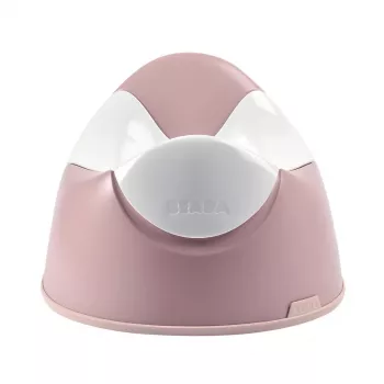 Cadeira de treino de bacio com cesto removível Beaba rosa-antigo
