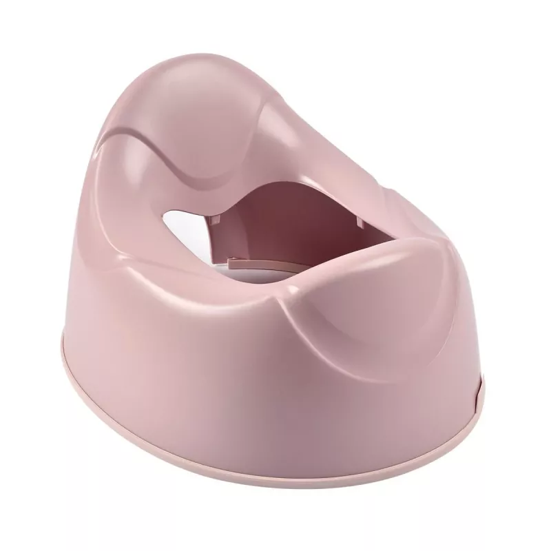 Cadeira de treino de bacio com cesto removível Beaba rosa-antigo