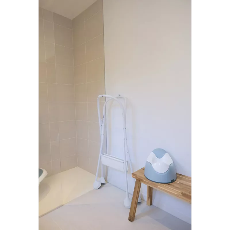 Suporte branco Beaba Camele'o para banheira de bebé e colchão de muda