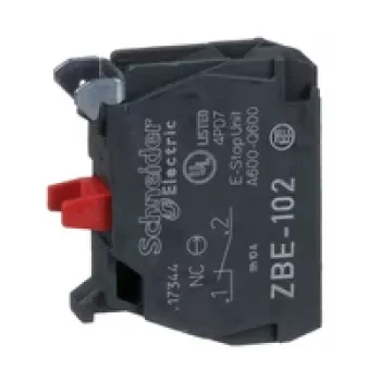 Schneider Electric ZBE102 bloco de contacto auxiliar, 1 NO, borne de parafuso, Harmony XB4/XB5