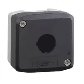 Schneider Electric Harmony XALD01 caixa vazia para estação de comando, cinzenta, policarbonato, IP69K