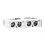 APC GVAE20 PDU básica 20A 0U Unidade de distribuição de energia vertical, 12x C13 + 4x C19, preto