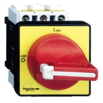 APC VCF0 Interruptor seccionador de carga 3P vermelho amarelo 60 mm 74 mm