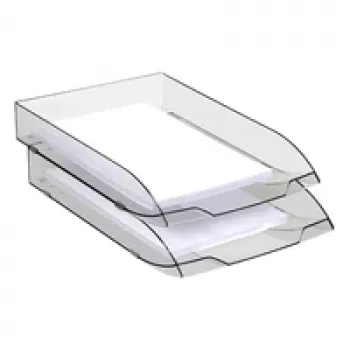 CEP Office Solution tabuleiro de documentos Ice Black preto-transparente DIN C4