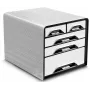 CEP Office Solution Smoove Caixa de gavetas Preto/Branco DIN A4 com 5 gavetas