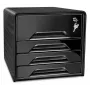 CEP Office Solution Smoove Secure Caixa de gavetas Preto DIN A4 4 gavetas