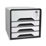 CEP Office Solution Smoove 7-311S Caixa de gavetas Branco/Preto