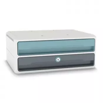 CEP Office Solution MoovUp Caixa de gavetas com fechadura Cinzento-menta DIN A4 horizontal 2
