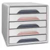 CEP Office Solution Smoove Mineral Caixa de armazenamento com gavetas 5 gavetas, rosa-pó, Poliestireno