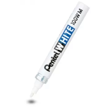 Pentel Marcador permanente 100 W M Branco