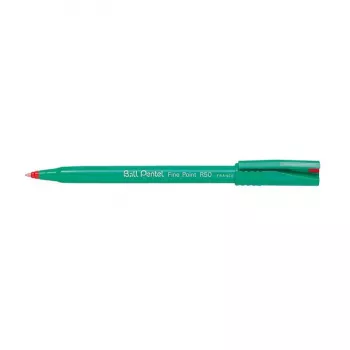 Pentel Caneta roller Fine Point R50 - Vermelho - Ponta fina 0,5 mm - pack de 12