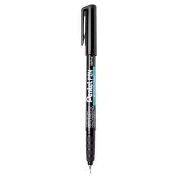 Marcador permanente Pentel NMF50 ponta superfina 0,3 mm preto pack de 12