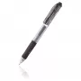 Caneta de gel retrátil Pentel Hybrid Gel Grip - tinta preta - 0,7 mm - média - corpo transparente - ponta metálica