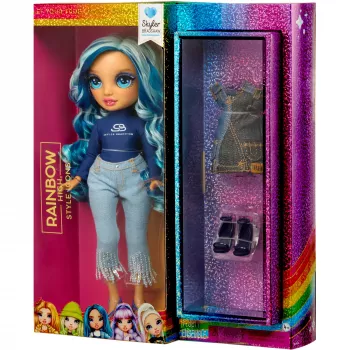 Boneca de moda MGA Rainbow High Skyler Bradshaw com 2 conjuntos e acessórios