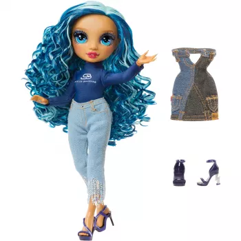 Boneca de moda MGA Rainbow High Skyler Bradshaw com 2 conjuntos e acessórios