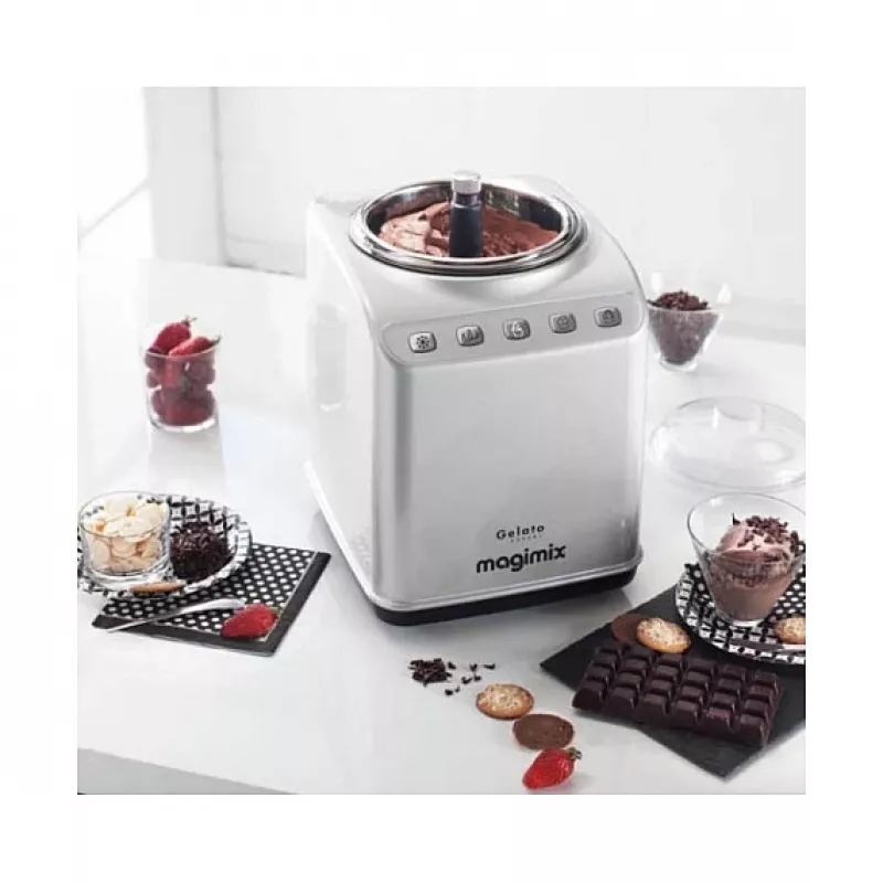 Máquina de gelados Magimix Gelato Expert 11680RW 2x2L com sistema de refrigeração integrado