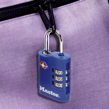 Cadeado de combinação TSA Master Lock pack de 2 cores sortidas