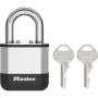 Cadeado laminado Master Lock Elite 45mm com arco de 25mm, cilindro de 5 pinos, prateado/cinzento